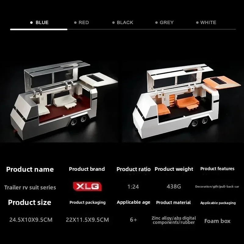 1:24 Legering Geluid en licht Power Automodel Kinderspeelgoedjongen Cadeaucollectie Ornament