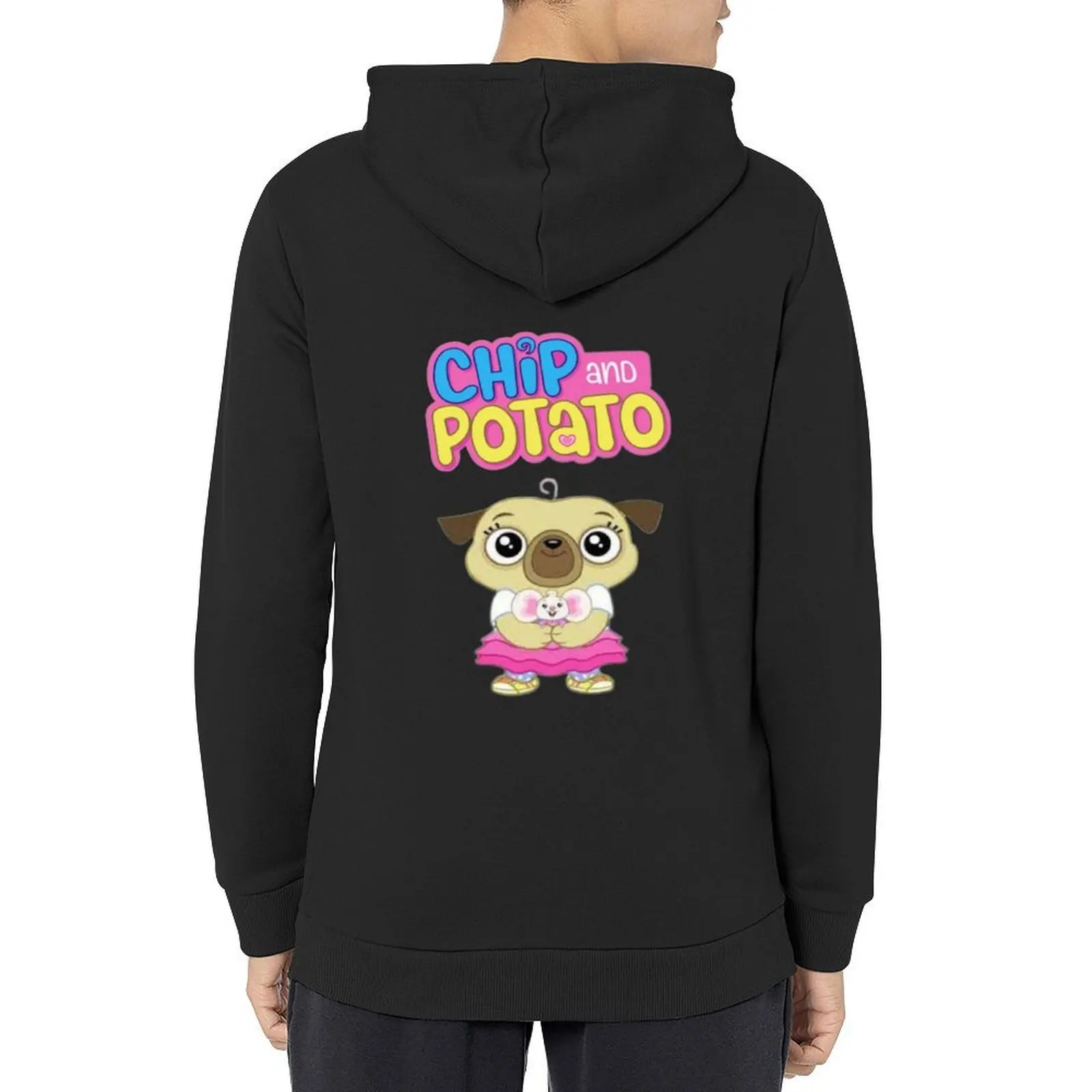 رقاقة وبطاطس هوديي ملابس رجالية ملابس رجالية بلوزة رجالية شتوية سترة هوديي جرافيك #1