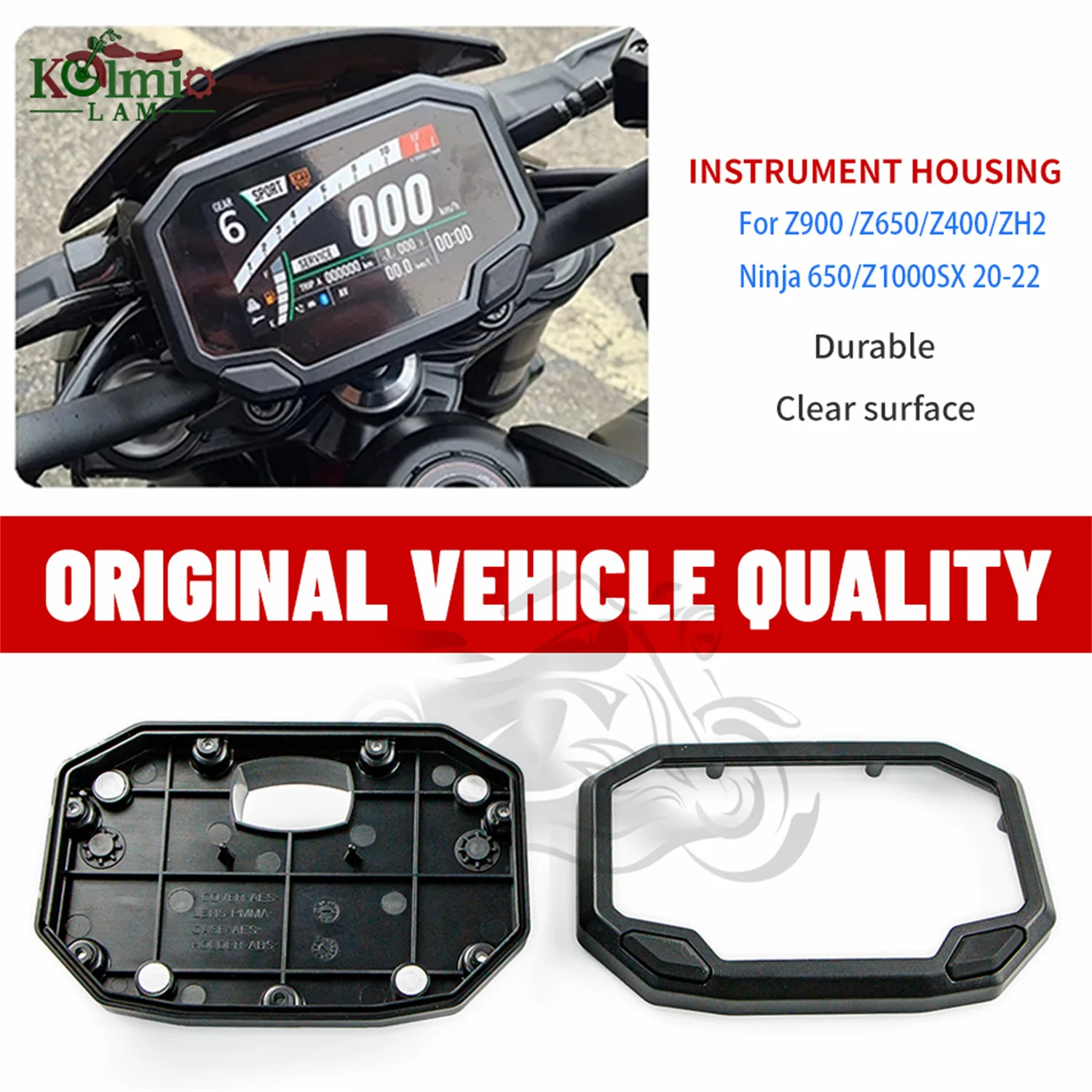 Fit For 2020 - 2022 KAWASAKI Ninja 650 1000SX Z650 Z900 Z400 Z1000SX ZH2 Speedometer Tachometer Odometer Housing Cover 2021