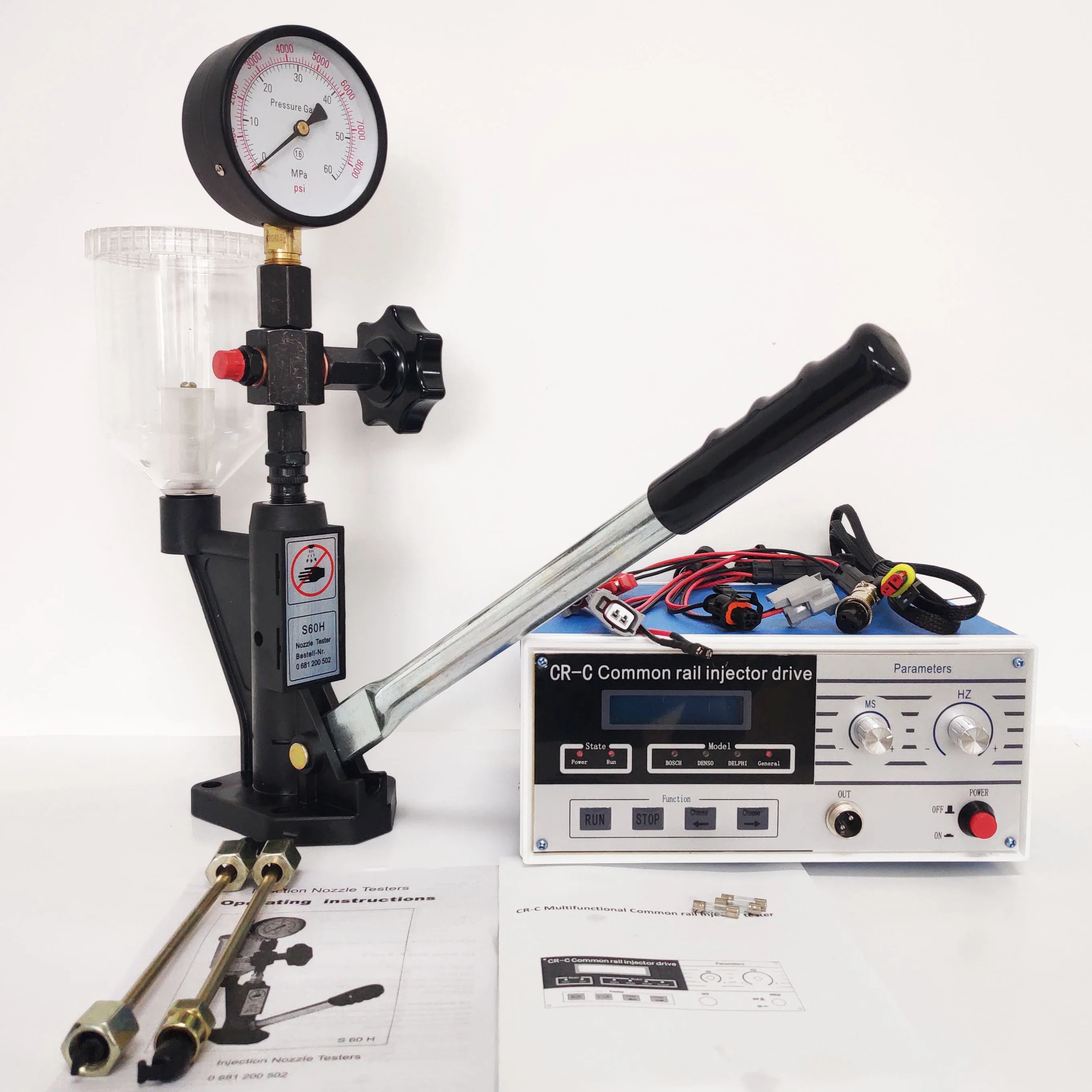 

TBTOOLS CR-C 38Pcs Common Rail Diesel Injector Drive S60H Injector Tester Nozzle Validator Tools Set TB216