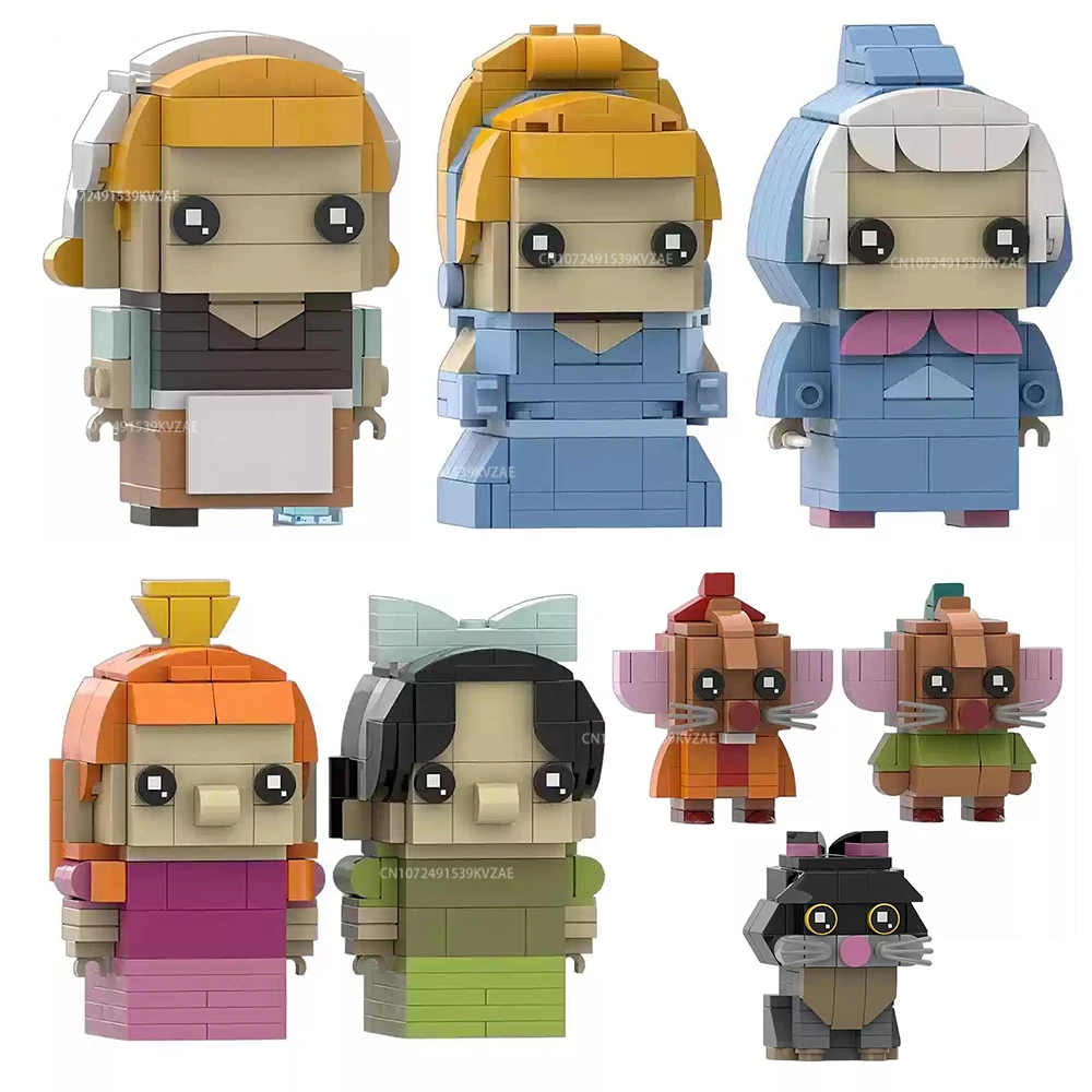 MOC  Anime Figures  Building Blocks Fantasy Girl, Sister Characters Anime Model Brick Christmas Gift, Holiday Gift