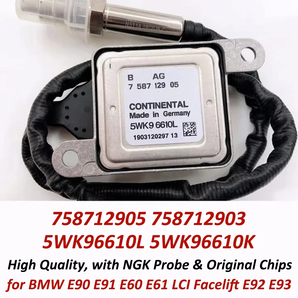 

OEM 11787587129 758712905 758712903 5WK96610L 5WK96610K NEW Nox Sensor For BMW E90 E91 E60 E61 LCI Facelift E92 E93