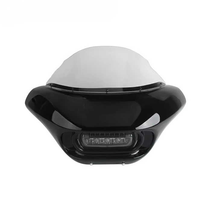 IP67 Waterproof & Windshield Include LED Headlight Fairing Front Mask for Har 1ey Softail Fat Bob FXFB/FXFBS 114 2018-2024