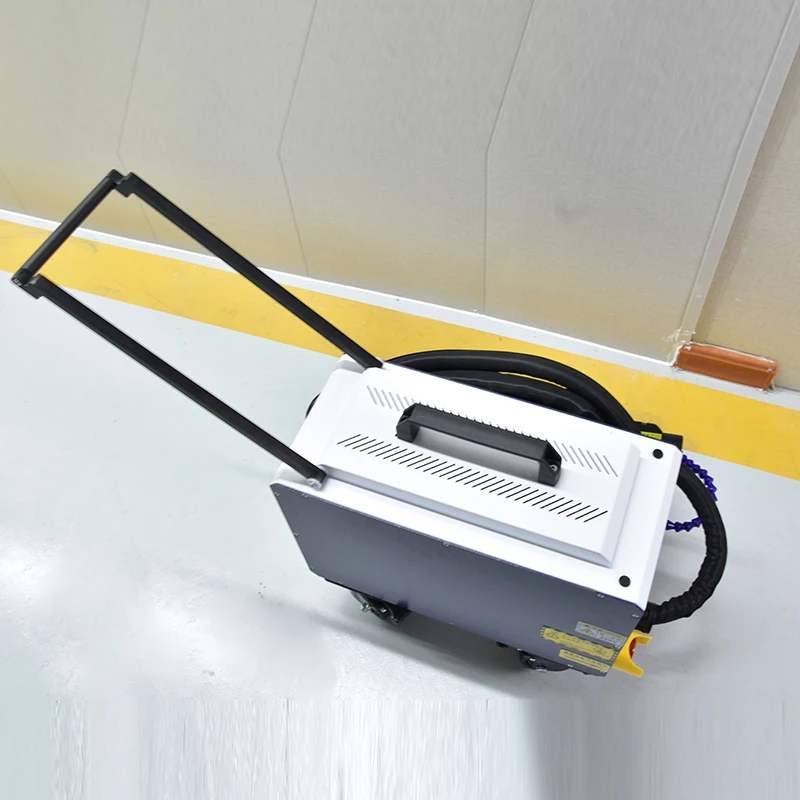 100w JPT Pulse Laser Cleaning Machine 2 Years Warranty Metal Stone Wood Rust Paint Removal air cooled