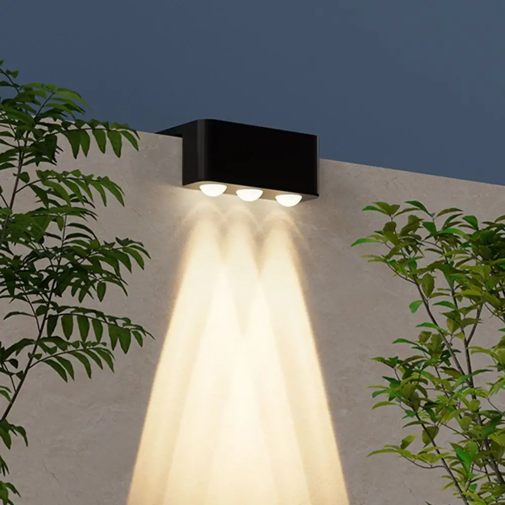 Waterproof Solar Garden Lights Decorative Energy Efficient Stairs Wall Lamp Easy Installation Automatic Operation