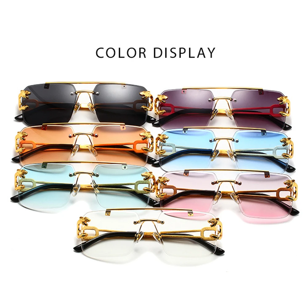 DDDLONG Retro Fashion Sunglasses Women Men Metal Sun Glasses Classic Vintage UV400 Outdoor Shades D484