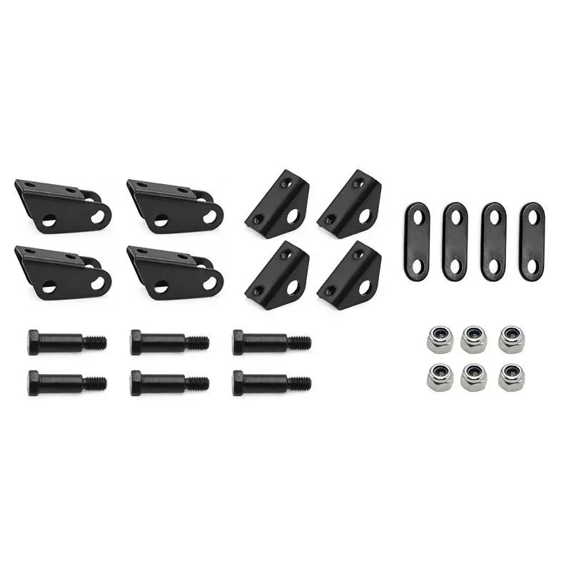 Juego de terminales de elevación de resorte de hoja de acero de suspensión delantera y trasera para 1/14 Tamiya RC Tractor remolque camión modelo coche piezas de mejora