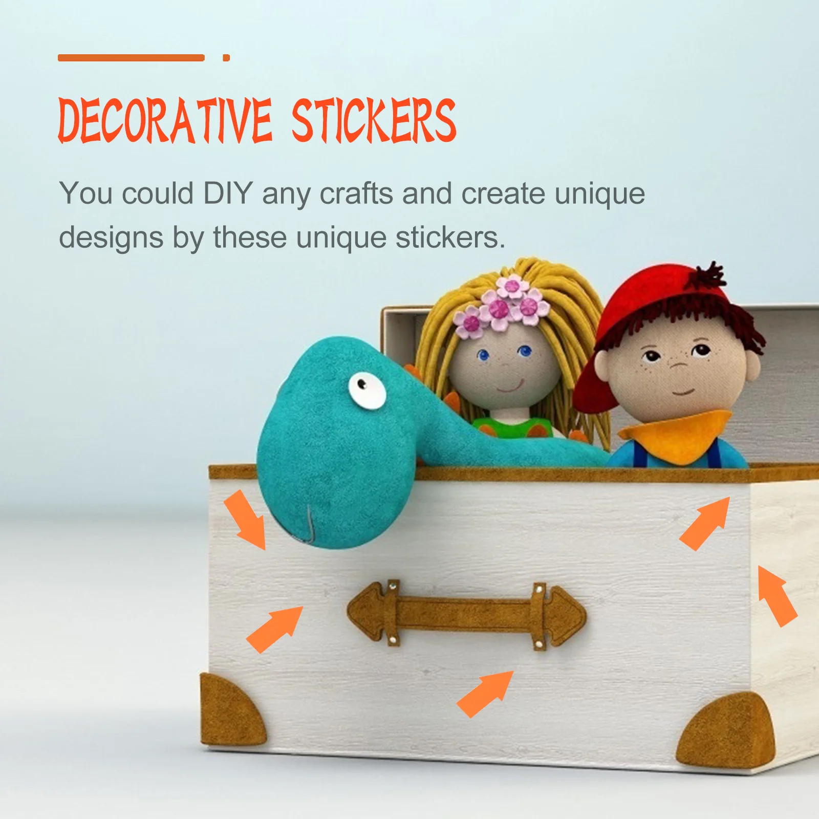 

1 Roll Fluorescent Arrow Stickers Bright Self-Adhesive Craft Labels For Diy Decorative Use Fluorescent Color Label Sticker