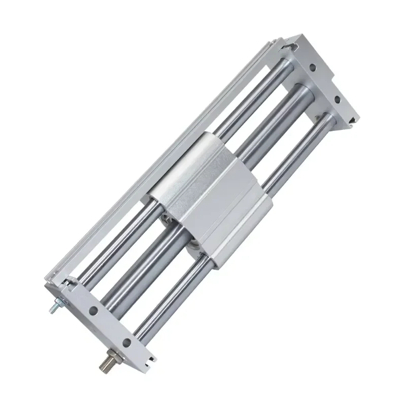 High Quality Magnetic Coupling Rod-Less Cylinder Pneumatic Components New China Manufacturing Air Working