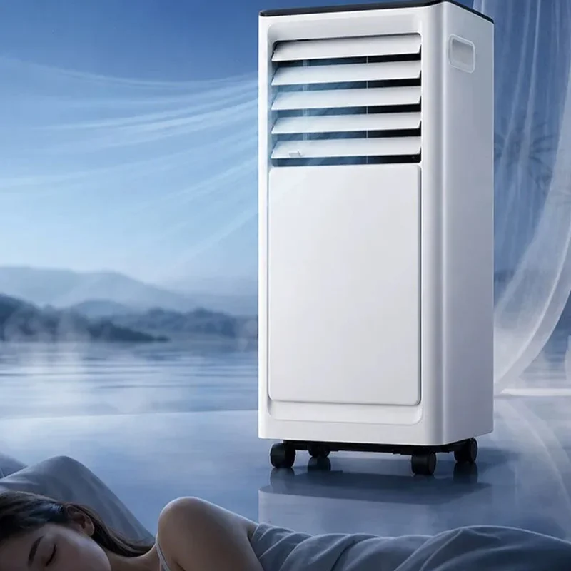 Portable Mobile Air Conditioner with Universal Wheels Compressor Cooling Single Room AC Unit No Installation Needed