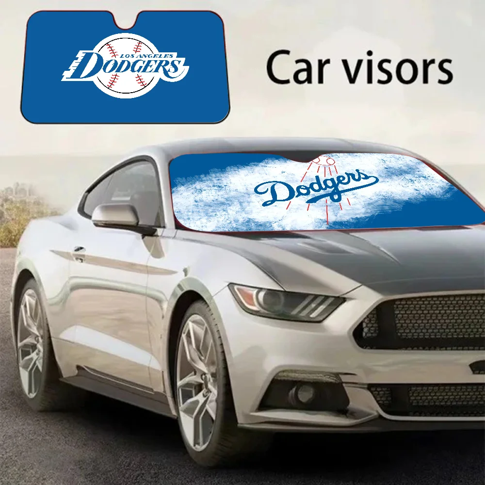 L-a D-Dodgers Baseball Team Car Sun Shade Windshield Shocked Car Front Window Sunshades Cover Keep Vehicle Cool UV
