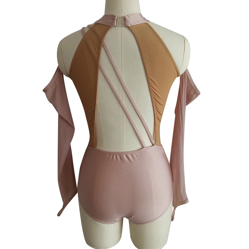 Kids Girls Retail and wholesale nylon/Lycra mesh modern dance ballet body suit training suit dance school group performance