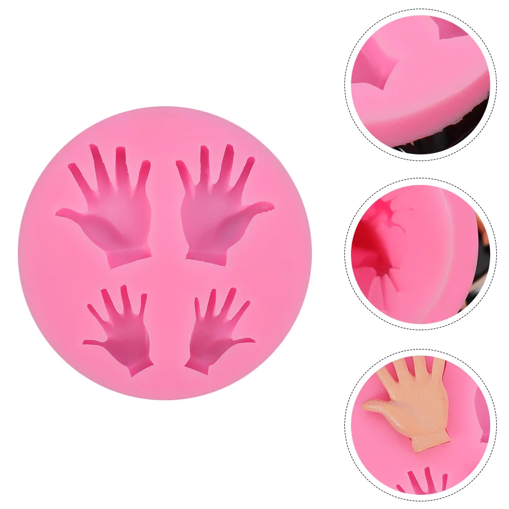 

2Pcs SiliconeMold BakingChocolate Cookie PalmShaped SafeMaterial EasyDemould Tools Molds DIY Gift