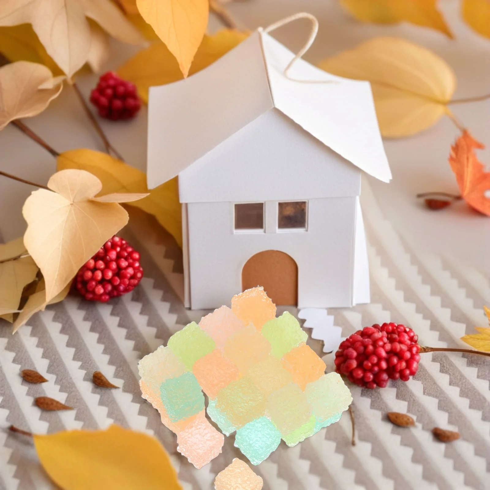 

30pcs Luminous Cube Sugar Charms Fake Candies For Diy Phone Case Decor Mobile Accessories Craft Charm Desktop Ornament