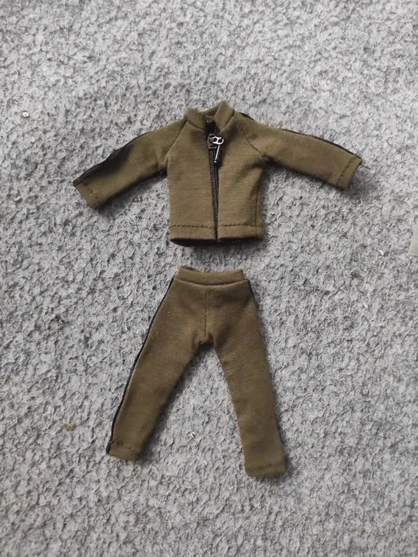 

1/12 Scale ArmyGreen Sportswear + pants Model for 6" DAM 3A CF Body Figure