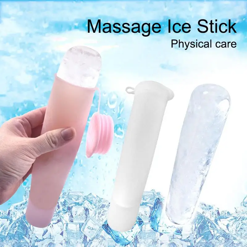 New Silicone Cube Tray Shape Ice Roller Face Facial Freezing Reusable For Reducing Puffiness Enhancing Skin Care Facial Massage