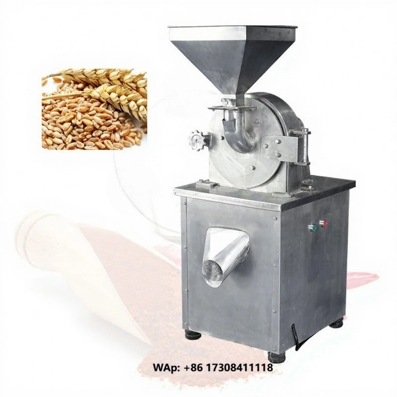 Automatic Wet and Dry Spices Tea Leaves Maize Yam Flour Making Machine Grain Crusher Machine Grain Mill Grinder Machine