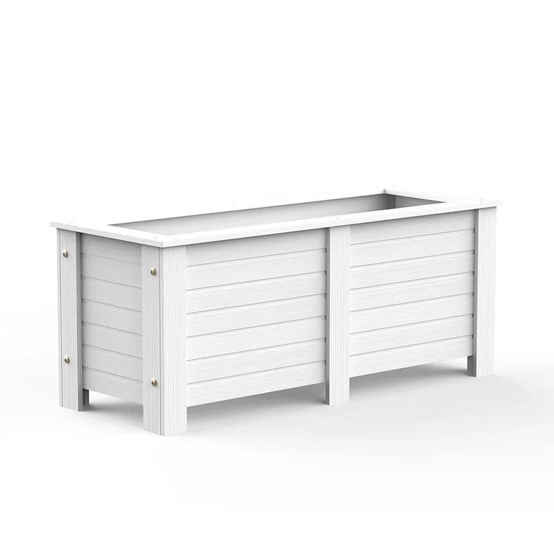 

Outdoor anti-corrosion wood-plastic flower box combination indoor solid color flower pot balcony courtyard planting box