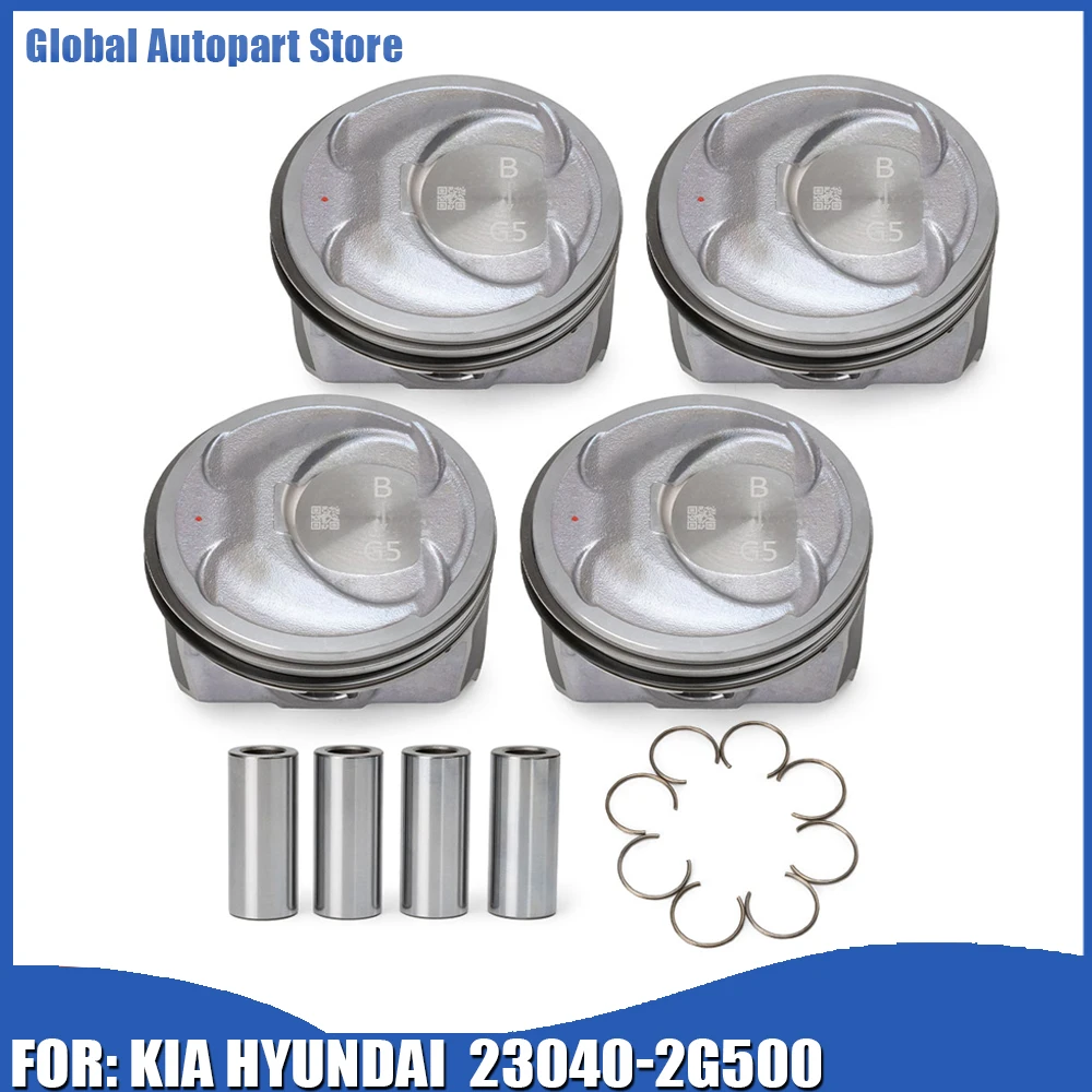 

Комплект из 4 поршней и штифтов двигателя 23040-2G500 для KIA SORENTO OPTIMA HYUNDAI SONATA 2.4L 2359CC L4 DOHC ELECTRIC 23410-2G500
