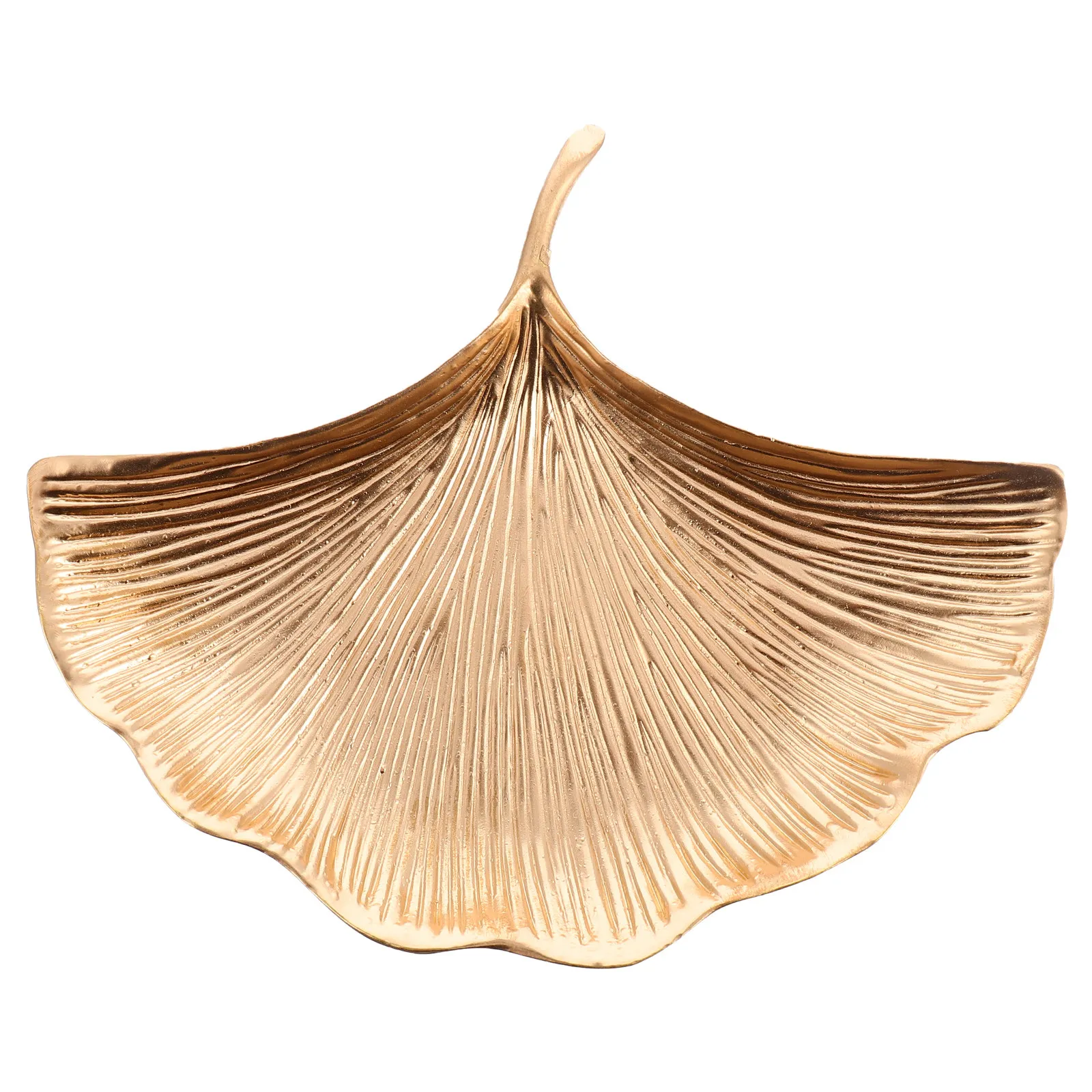 

1 шт. портативный контейнер для хранения украшений в форме листа гинкго, большой вместительный лоток для украшений, декоративный элемент для дома и путешествий