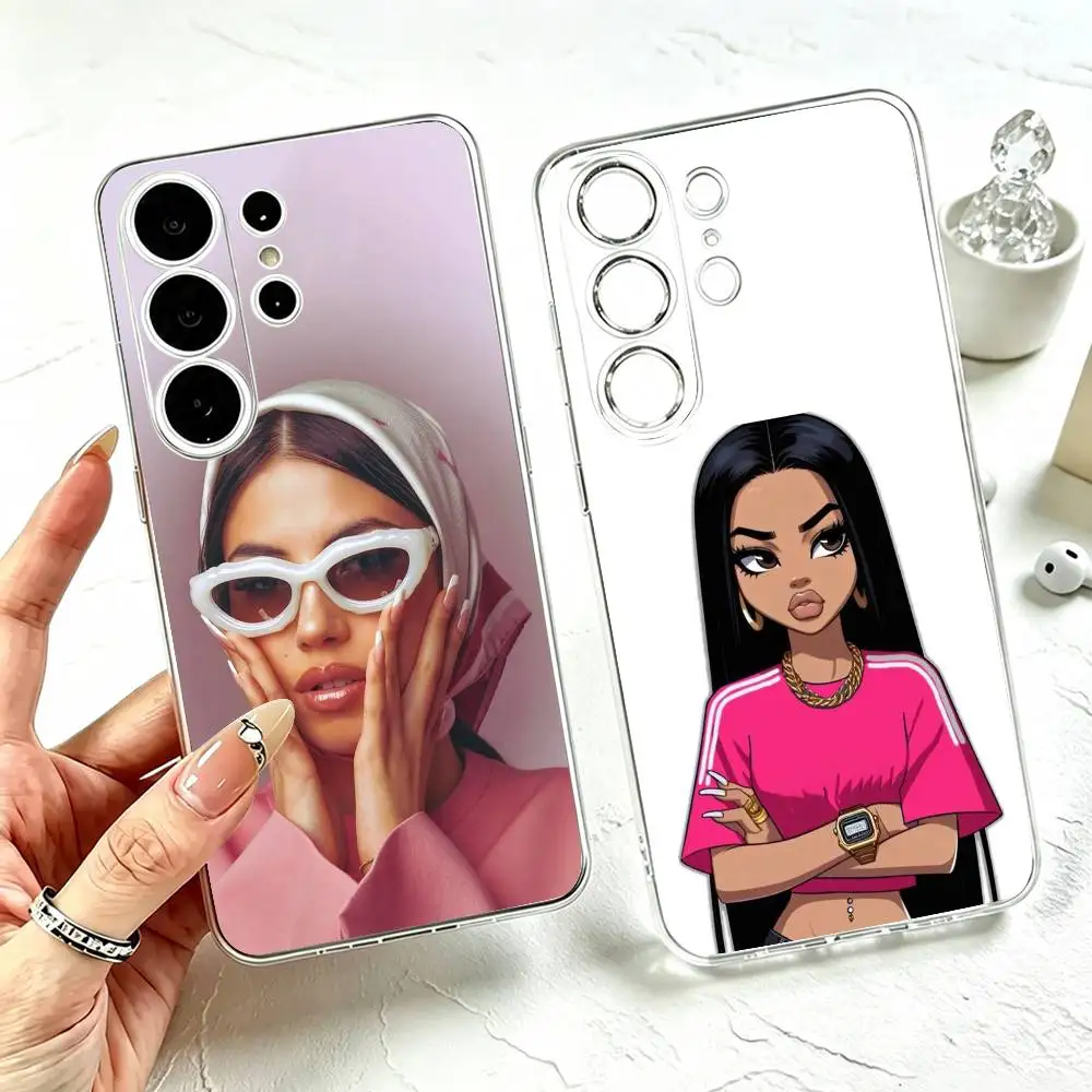 A-ANNA Pepe VERA-Baddie  Phone Case For Samsung S25,S24,S21,S22,S23,S30,Ultra,S20,Plus,Fe Transparent Cover