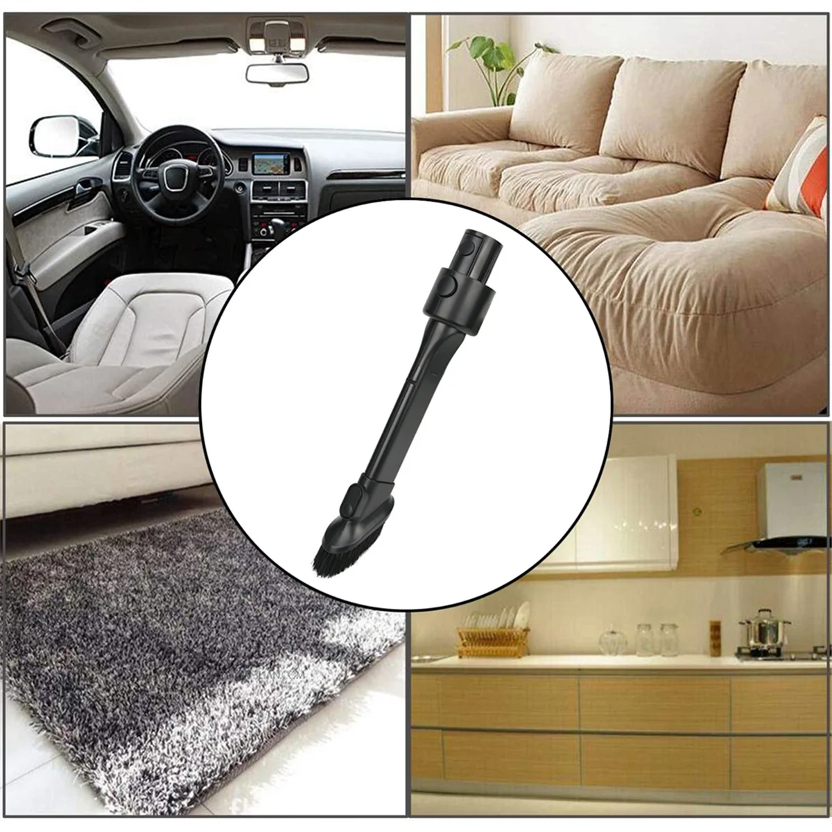 

N95RЗамена щетки насадки 2-в-1 для пылесоса Dreame V8, V9, V10, V11, V12, T10, T20, T30, щелевая щетка для инструментов