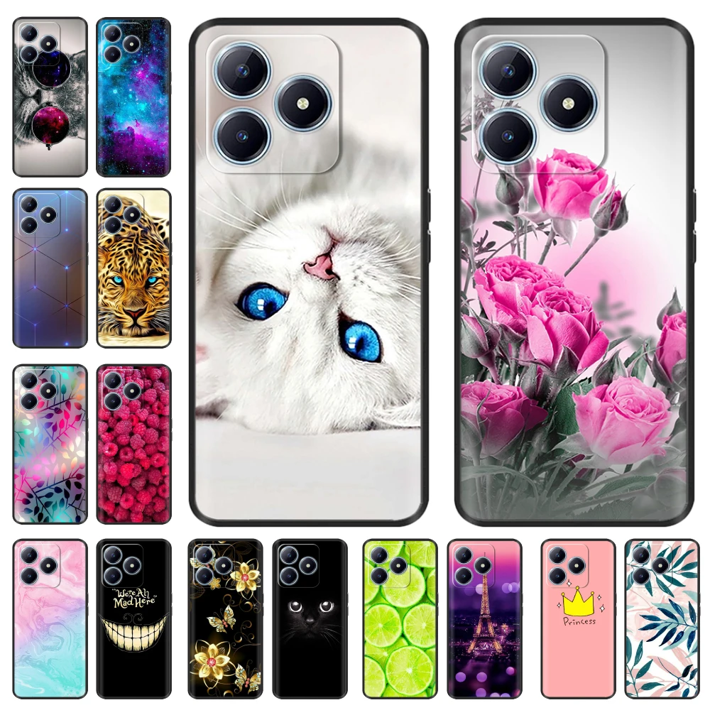Funda de silicona suave para teléfono móvil, carcasa trasera de TPU a prueba de golpes para OPPO Realme C63 C61 C 63, para Realme C63