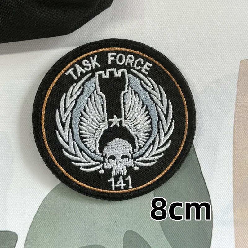 Call of Duty Tactical Patches for Clothes Embroidered Hook&Loop Patch Military PVC Ghost Mask Morale Badges on Backpack Stickers