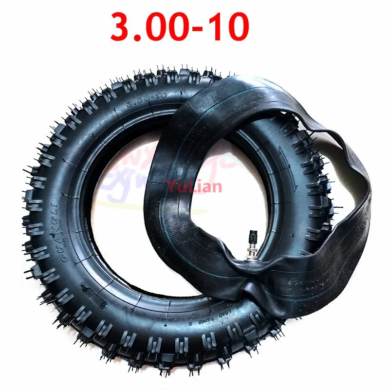 Neumático de Alta Calidad de 3.00-10 Pulgadas, Antideslizante, para Motocross, Carreras, Motocicleta, Dirt Pit Bike, Atomik, SSR, SDG, GY6, Scooter
