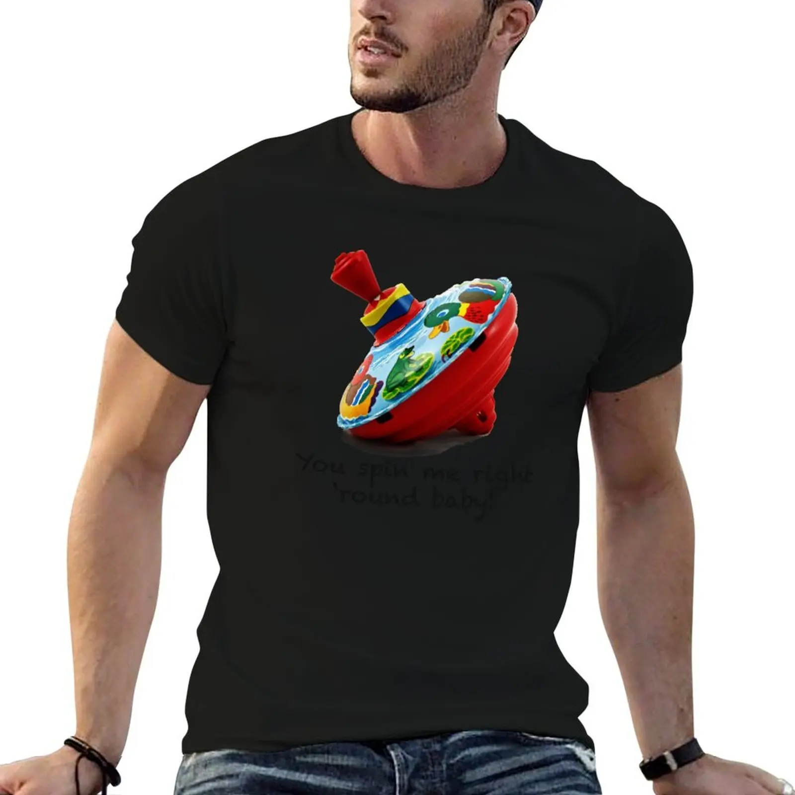 You Spin Me Right Round Baby T-Shirt for a boy Clothing plus size men clothing