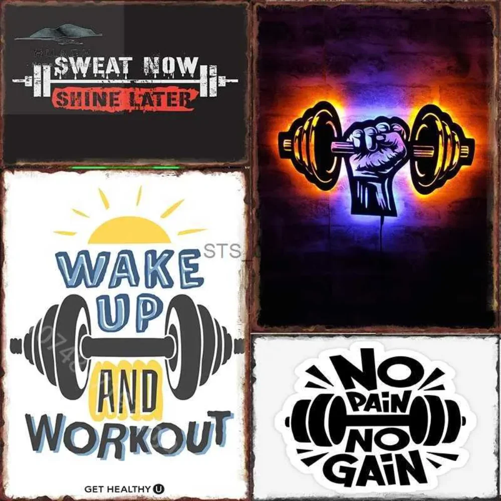 

GymNostalgia Metal Painting Plaque - "GYM Is My Life" Sign - Premium Wall Decor for Themed Bedrooms & Pubs