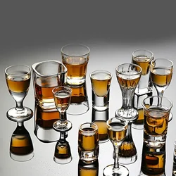2/6/PCS Crystal Cup Shot Glass Cup Creative Spirits Wine Glass Cup Glasses Party Drinking CharmingThick BottomCup Wine Glass