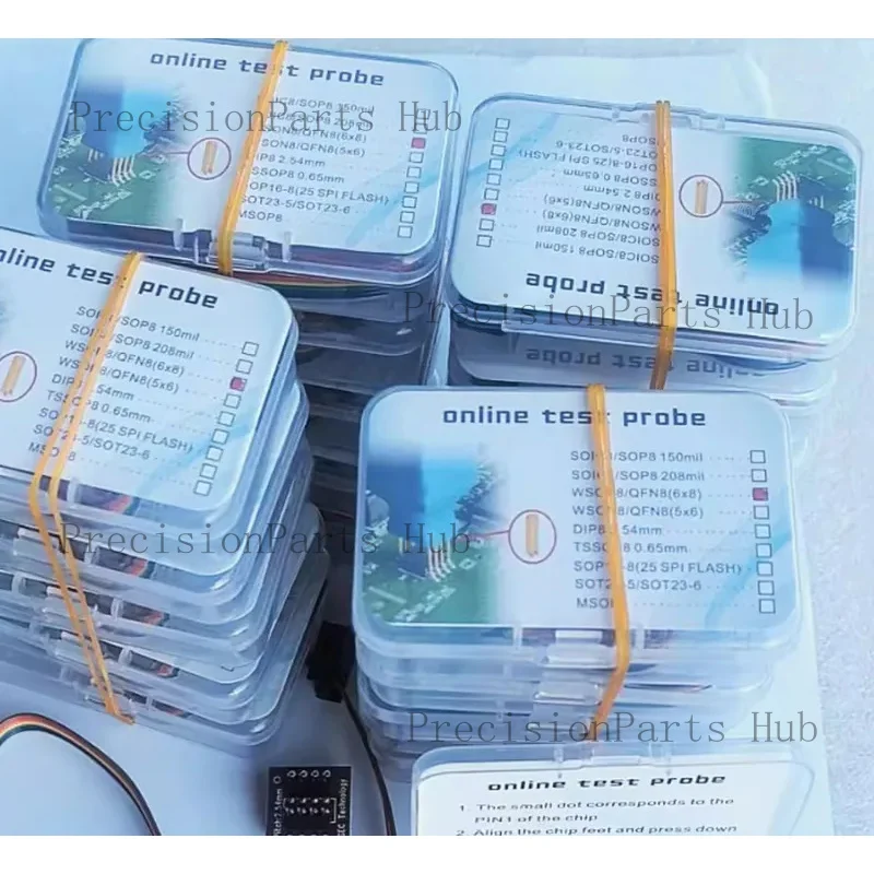 2026 TSSOP8 MSOP8 QFN8 SOIC8 SOP8 MIL Probe Line For EEPROM 93CXX/25CXX/24CXX For USB Programmer TL866 RT809F RT809H CH341A
