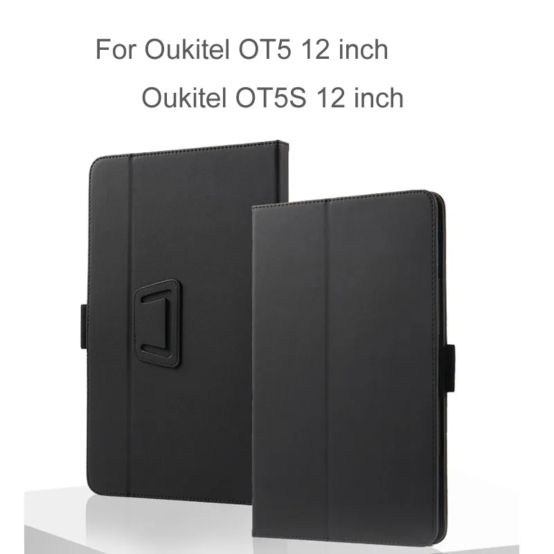 Leather Cover Case For Oukitel OT5S Teclast T60 Oukitel OT5 12 Inch Tablet PC PU with Hand Holder Grip Shell  + Stylus Pen