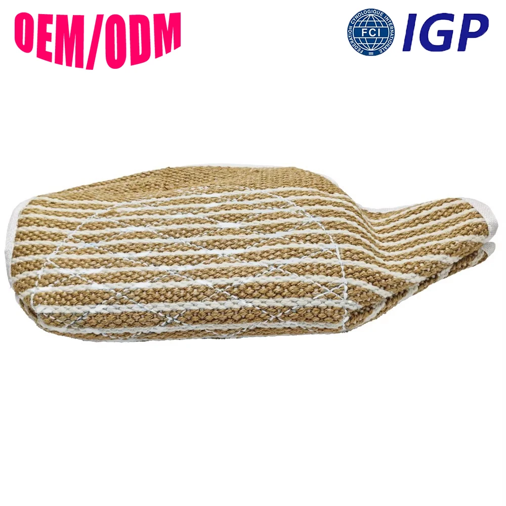 Customizable Eco-Friendly Jute & Linen Anti-Bite Protectors for Adult Dogs Bite Sleeves for Outdoor Agility Training Supplies