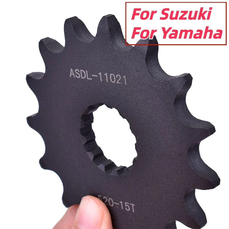 520 15T Motorcycle Front Sprocket For Suzuki GS400 EGK54A SFV650 2009-2015 SV650 2016-2018 For Yamaha TT500 D E F G 1977-1980