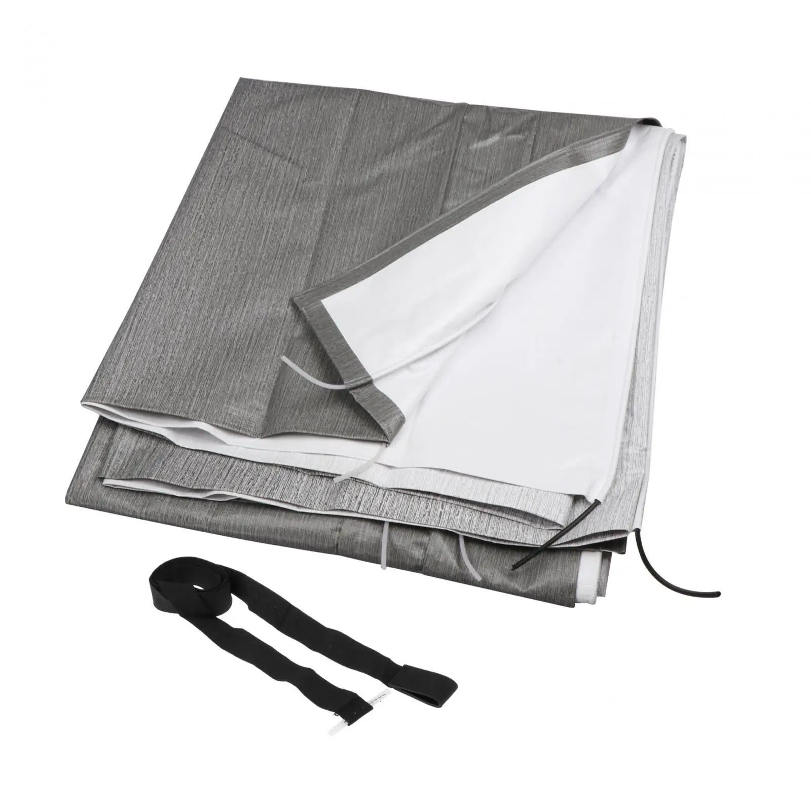 RV Awning Fabric Outdoor Canopy with Pull Strap Heavy Duty Waterproof Camper Shade Awning Canopy Rainproof for Motorhome