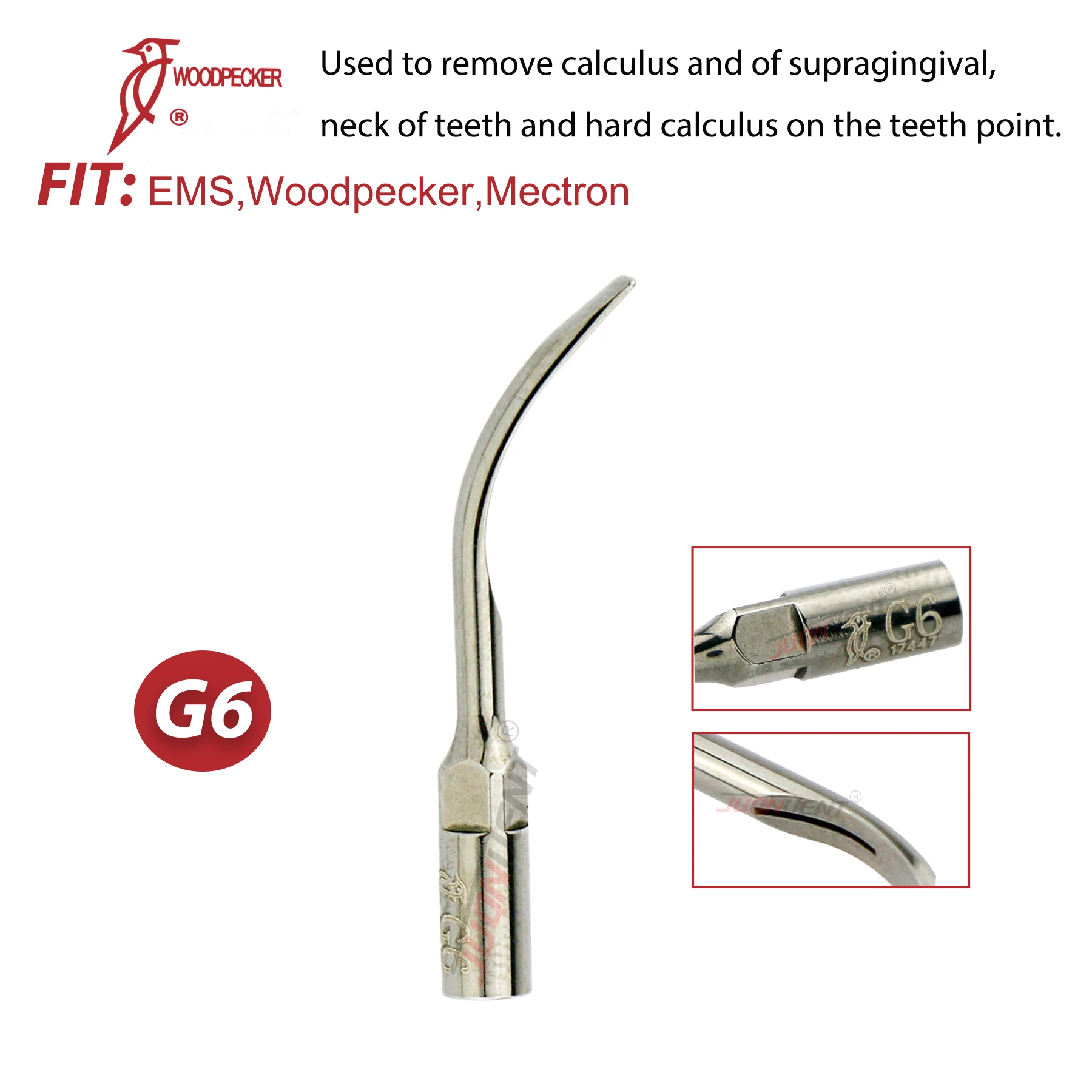 Original Woodpecker Dental Tips Ultrasound Scaling Tip G1 G2 G3 G4 G5 G6 G7 G8 Fit EMS Scaler Handpiece Teeth Cleaning Tools