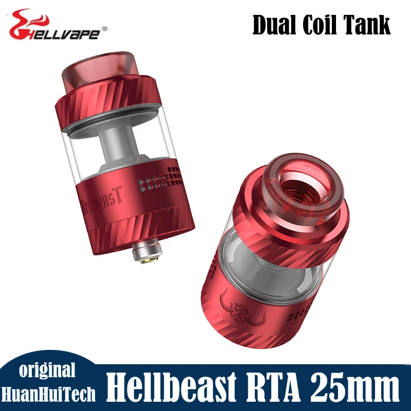 

Оригинальный распылитель Hellvape Hellbest RTA, 4,5 мл, стеклянный резервуар с двойной катушкой, восстанавливаемая почтовая палуба, 510, испаритель для вейпа, электронные сиглы