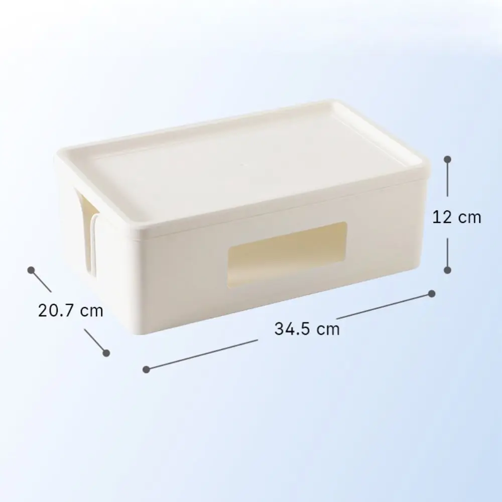 شاحن المقبس كابل صندوق تخزين صندوق تخزين مكافحة الغبار قطاع الطاقة حالة المنزل مكتب شبكة خط إدارة الأسلاك المنظم #6