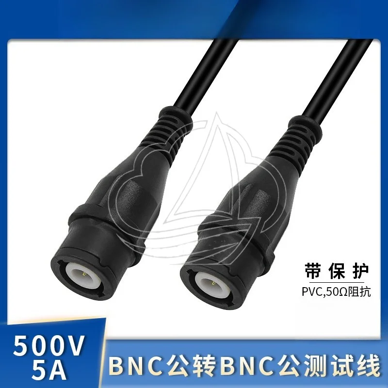 完全絶縁bnc-bncケーブル、50オームrg58同軸ケーブル、q9コネクタ付き