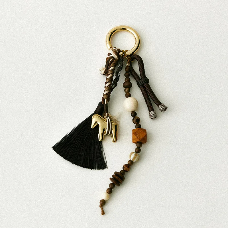 Y2k Fashion Horse Keychain Ornament Bag Pendant Waist Accessories For Men Women Fashionable Gift