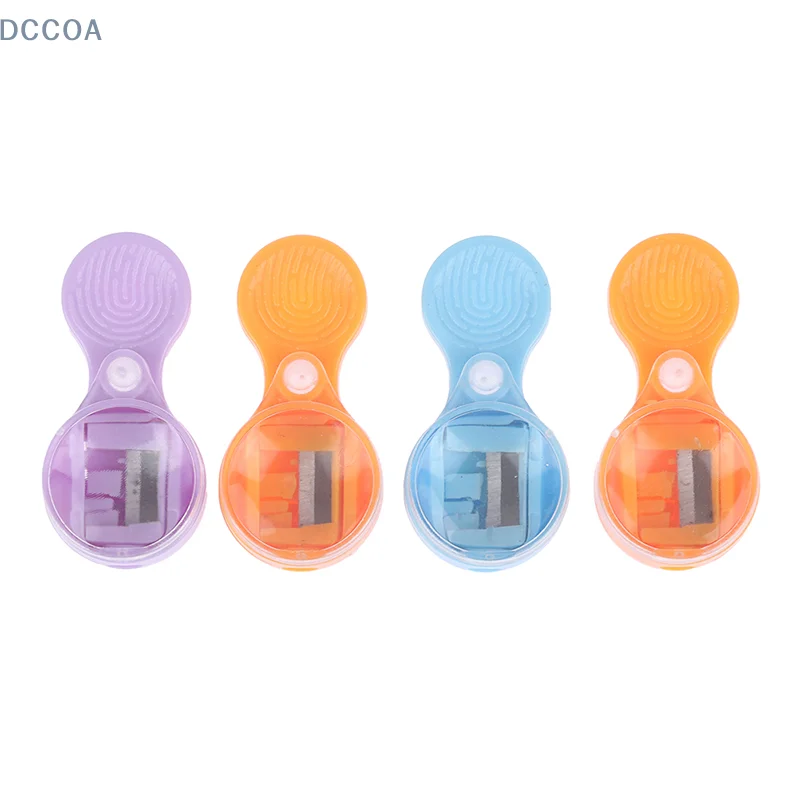 Random 4pcs Pointer Pencil Sharpener Mini 2mm Leads Sharpener Portable Sharpener