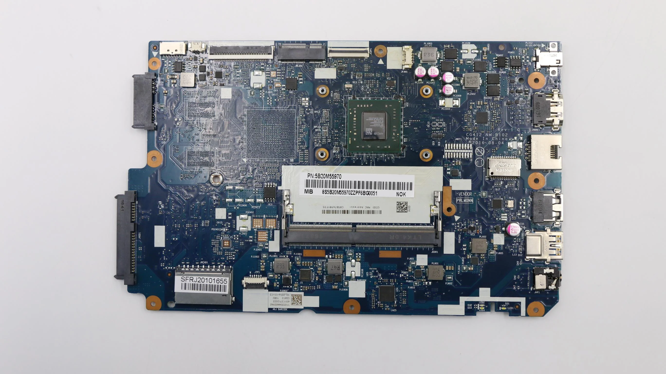 

5B20M55970 For ideapad 110-14AST Laptop Motherboard A99400 Processor 100% Full Tested