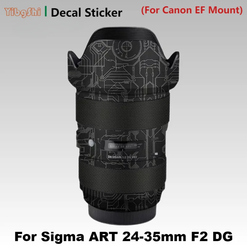 For Sigma ART 24-35mm F2 DG (For Canon EF Mount) Decal Skin Vinyl Wrap Film Camera Lens Protective Sticker Art24-35 F/2 DG