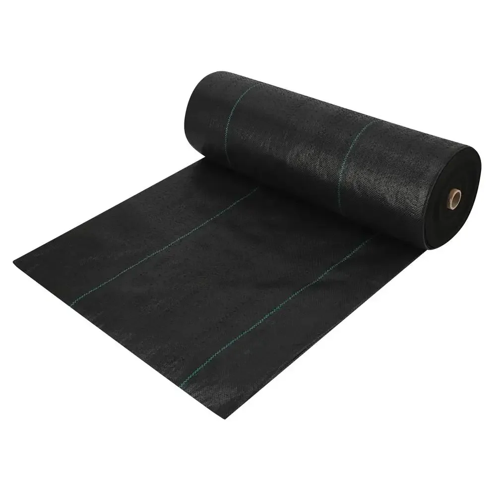 Weed Control Fabric Heavy Duty 5FTx300FT Woven Landscape Cloth Geotextile Gardening Eco-friendly High Density Permeability UV