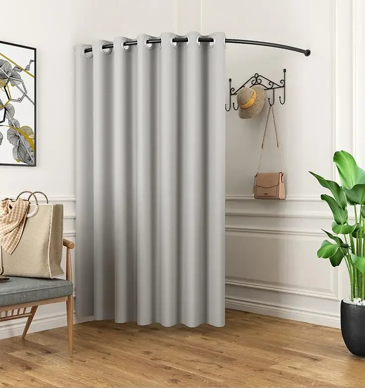 

Simple Iron Clothing Circle Display Rack Clothing Store Changing Room Cloth Curtain Fitting Room Door Curtain Thickening