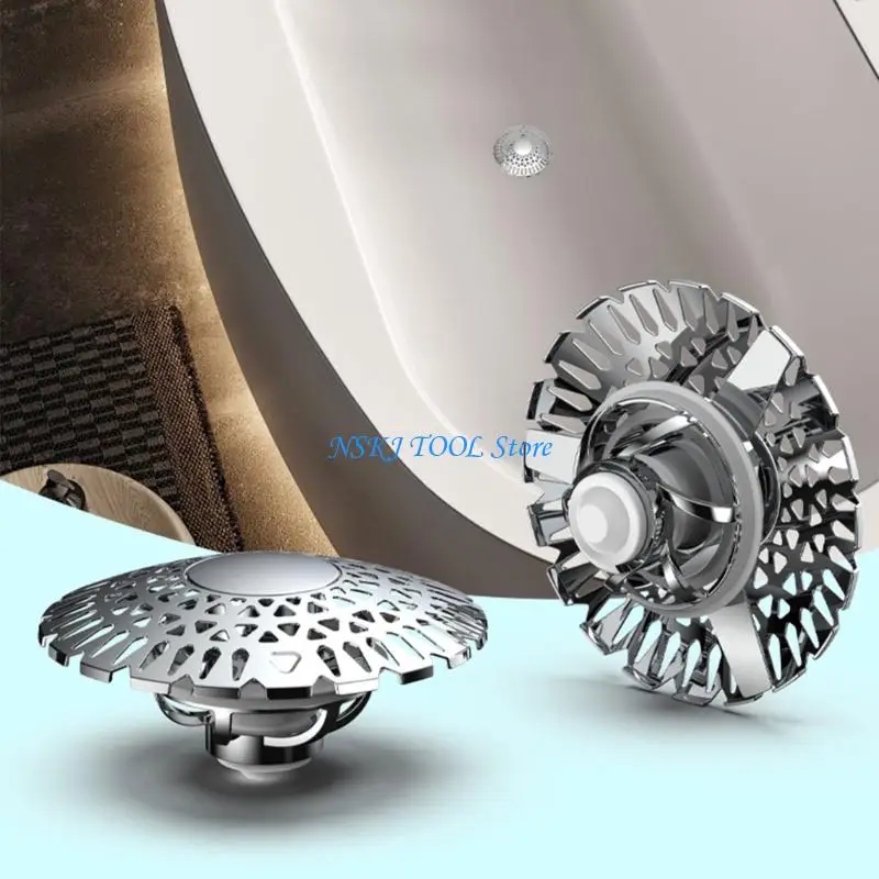 L8RC Drain Stoppers With Removable Hair Collector Water Flows Bathroom Accessory