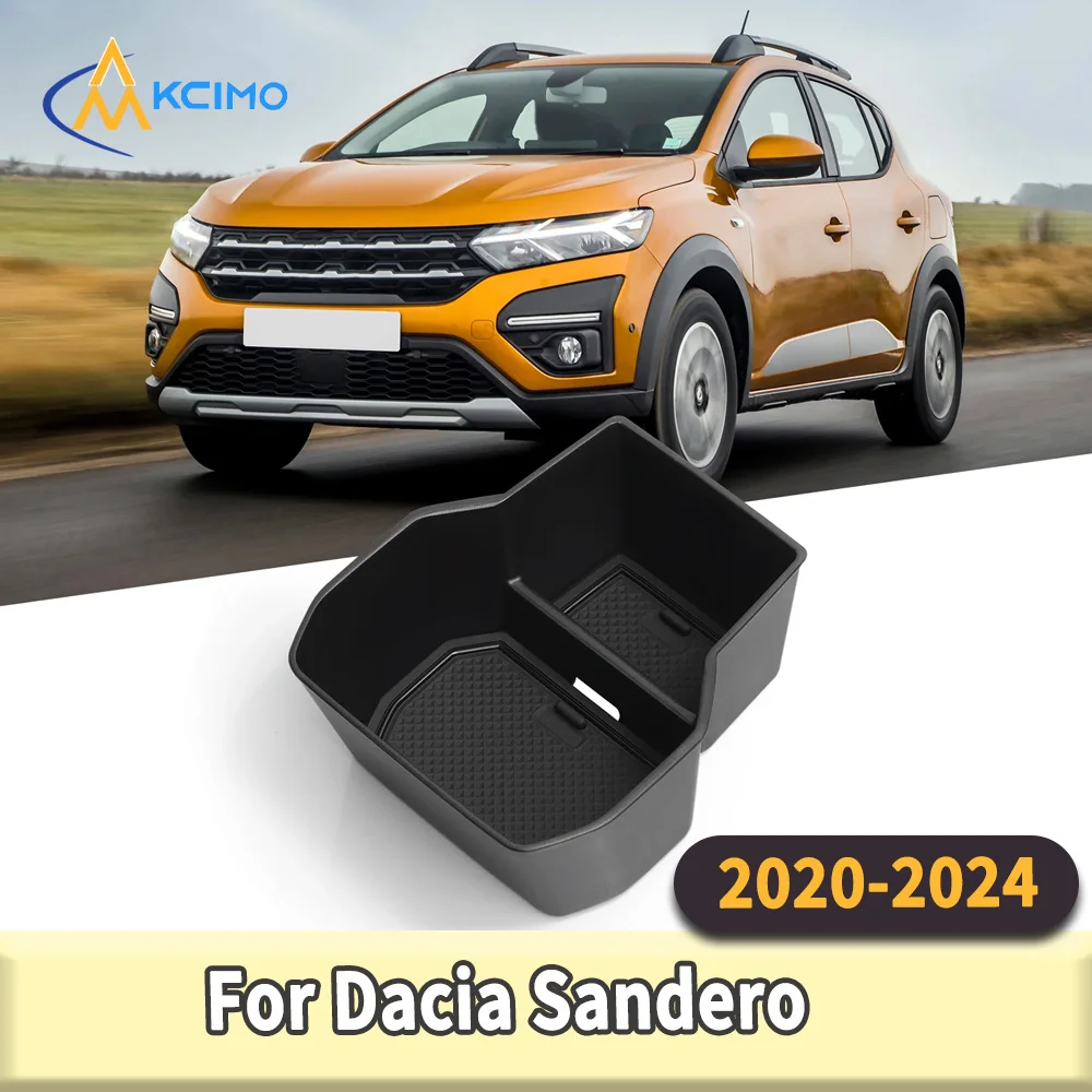 

Center Console Armrest Organizer Tray for Dacia Sandero 2020-2024 ABS Storage Box Stowing Tidying Auto Interior Accessories