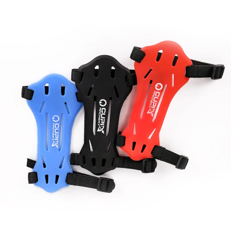 

Colorful Archery Safety Protection In Soft Rubber Safe Arm Guards for Recurve Bow Archery Hunting Accessories